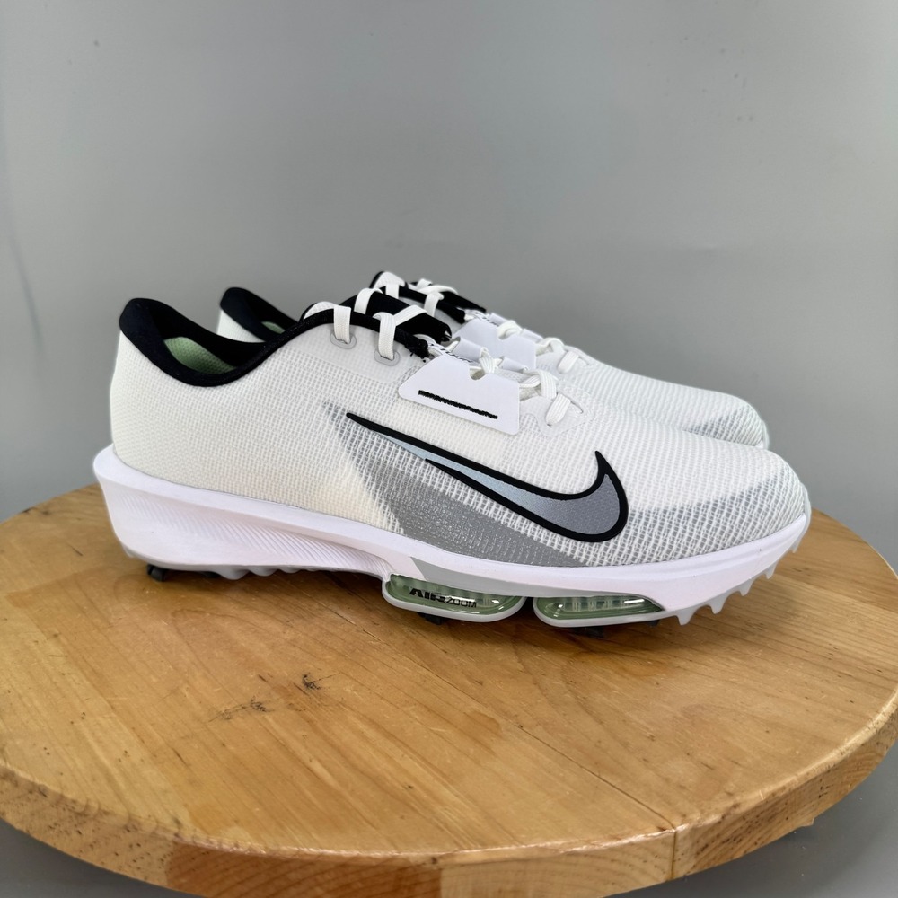 Nike Air Zoom Infinity Tour 2 Mens Size 11.5 Golf Shoes Cleat Spikes White Black - Picture 1 of 9